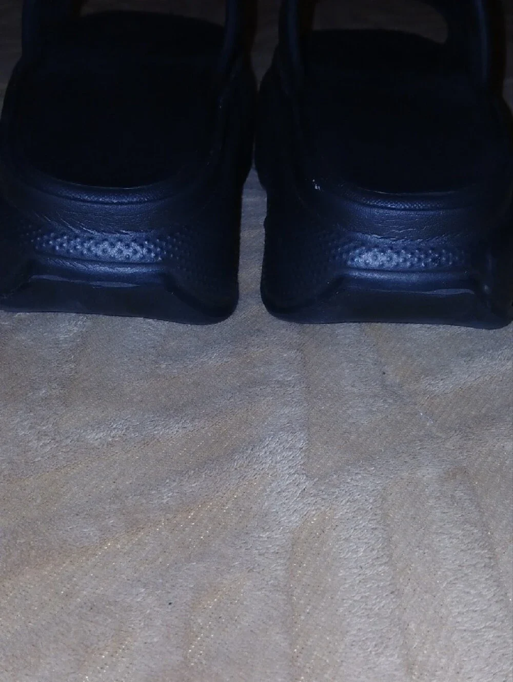 Womens Black Platform Slide Sandals Lightweight Unbranded Sz: 39, 8